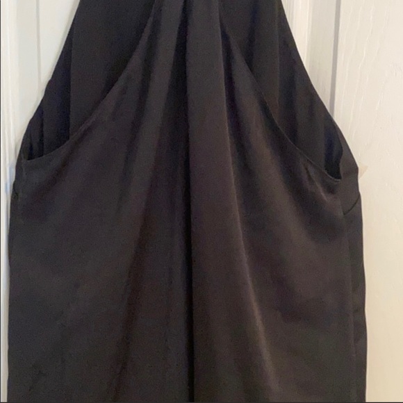 Lush Black Tiered Halter Top w/ Racerback - M - Picture 3 of 4